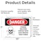 Signmission Cyanide Solution Danger Sign, Vinyl Decal, 10in W x 7in L, 2PK OS-2PACK-DS-D-710-L-1113 - alternate 6